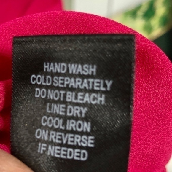 🌷Torrid Chiffon Embroidered Swing Cami Magenta Red 💙 - Picture 12 of 16